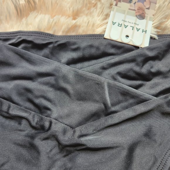 HALARA Black Crossover Bikini Bottom Swimsuit - Size S - Picture 3 of 6